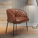 Ver imagem 2 de Cadeira Decorativa Barcelona Via Encanto Courissimo Marrom