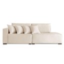 Ver imagem 1 de Sofá Modular Isa 4 Lugares com Chaise 250cm Off White Linho Assento com Molas Isa Be