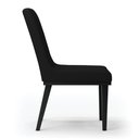 Ver imagem 4 de Cadeira Sala de Jantar Base Madeira Preto Kit 8 Sofia Linho D03 - D'Rossi Cor Preto
