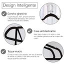 Ver imagem 3 de Kit 30 Cabide Veludo Adulto Rrister Slim Ultra Fino Não Escorrega