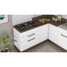 Balcão para Cooktop 5 Bocas 2 Gavetas 80cm Exclusive - Itatiaia Branco Matt - 4