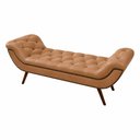 Ver imagem 2 de Puff Recamier 160cm Awa Courino Caramelo - Sallar Home
