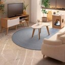 Ver imagem 2 de Rack 60 Pol Mesa Centro e Apoio Sala Lop4 Carvalho Off White Arly