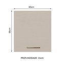 Ver imagem 3 de Armário Aéreo 60 Cm 1 Porta Rustic/crema Agata Madesa