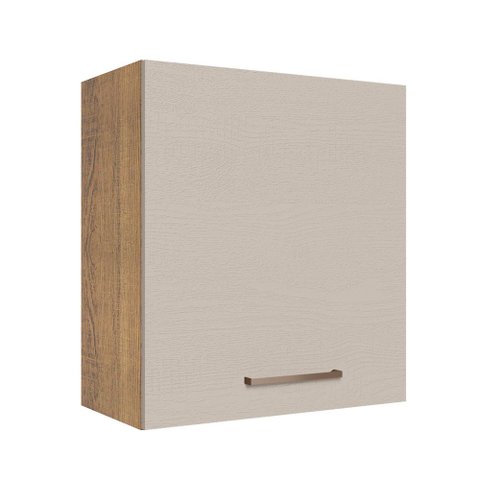 Armário Aéreo 60 Cm 1 Porta Rustic/crema Agata Madesa