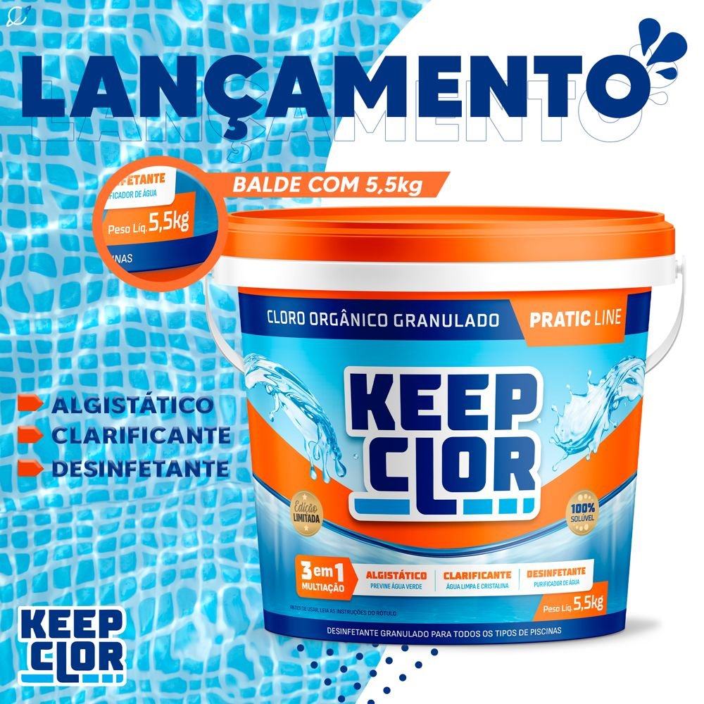 Cloro Orgânico Pratic Line Keep Clor 5,5kg para Piscinas - 4