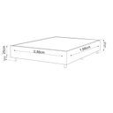 Ver imagem 2 de Base Box Solteiro 25cm x 1,88m x 0,88cm Treviso Liso