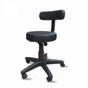 Ver imagem 1 de Mocho Preto para Estética Cadeira Ergonômica Regulagem de Altura Clínica Manicure Giratória Rodínhas