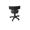 Mocho Preto para Estética Cadeira Ergonômica Regulagem de Altura Clínica Manicure Giratória Rodínhas - 5