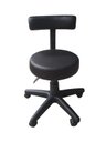 Ver imagem 3 de Mocho Preto para Estética Cadeira Ergonômica Regulagem de Altura Clínica Manicure Giratória Rodínhas