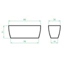 Ver imagem 5 de Kit 3 Vaso Planta 80x30 Jardineira Floreira Polietileno BGPLASTICOS V5 LILAS VIOLETA 008