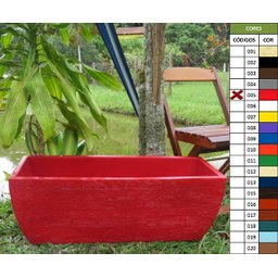 Kit 3 Vaso Planta 80x30 Jardineira Floreira Polietileno BGPLASTICOS V5 LILAS VIOLETA 008 - 2