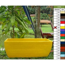 Kit 3 Vaso Planta 80x30 Jardineira Floreira Polietileno BGPLASTICOS V5 LILAS VIOLETA 008 - 3