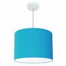 Lustre Cilíndrico Md-4146 Tecido 40x30 Bivolt Azul Turquesa - 1