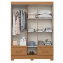 Ver imagem 2 de Guarda-roupa 05 Portas e 02 Gavetas Chale Cinamomo - Henn - Briz