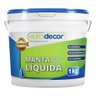 Manta Líquida - Preto 1kg contra Infiltração Trincas Fissuras Cores - 1