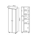 Ver imagem 3 de Armário Lavanderia Multiuso Com 2 Portas Cr30000 Branco