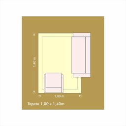 Tapete 1,00 x 1,40m Salinas Niazitex - 5