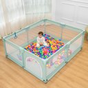 Ver imagem 6 de Cercado Portátil Infantil Mastela Playpen 1.50x1.80M Azul