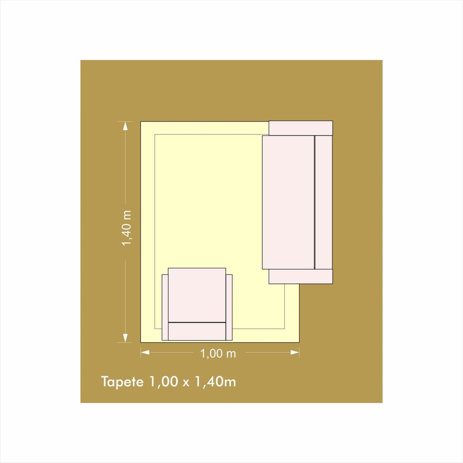 Tapete 1,00 x 1,40m Salinas Niazitex - 5