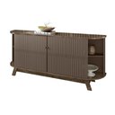 Ver imagem 1 de Aparador Buffet 4 Portas 2 Gavetas Madetec Mônaco Marrom