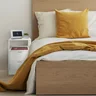 Mesa de Cabeceira Branca 2 Gavetas e 1 Nicho Mesinha para Quarto Lateral da Cama Estilo Cômoda - 5