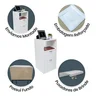 Mesa de Cabeceira Branca 2 Gavetas e 1 Nicho Mesinha para Quarto Lateral da Cama Estilo Cômoda - 4