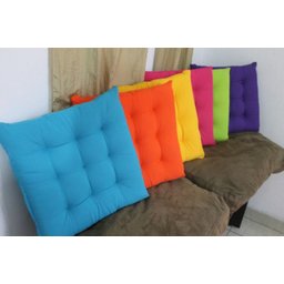 Almofada Futon Decoração 45x45 Cm Azul Marinho Novita - 3