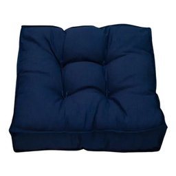 Almofada Futon Decoração 45x45 Cm Azul Marinho Novita - 1