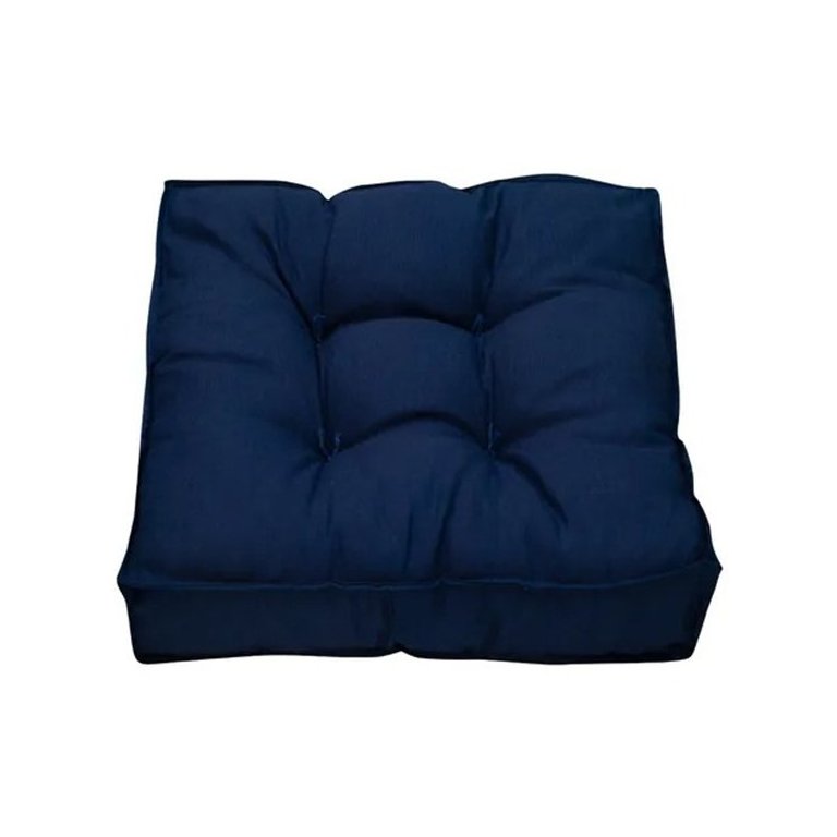Almofada Futon Decoração 45x45 Cm Azul Marinho Novita