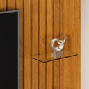 Ver imagem 6 de Estante Ripado para TV até 60 Polegadas com LED MDF 190cm com 3 Gavetas Absoluto Marrom