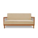 Ver imagem 4 de Sofá Daia Namoradeira 2 Lugares 160cm Dourado Linho Loja Sheep