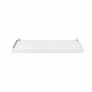 Prateleira Branca com Suporte 40x20 cm MDF Duetto Moldura Branca - Prat-K