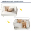 Ver imagem 6 de Quarto de Bebê Guarda Roupa 3 Portas e Berço Mini Cama 100% MDF Nina