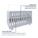 Ver imagem 5 de Quarto de Bebê Guarda Roupa 3 Portas e Berço Mini Cama 100% MDF Nina 