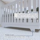 Ver imagem 6 de Quarto de Bebê Guarda Roupa 3 Portas e Berço Mini Cama 100% MDF Nina 