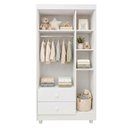 Ver imagem 4 de Quarto de Bebê Guarda Roupa 3 Portas e Berço Mini Cama 100% MDF Nina