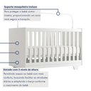 Ver imagem 6 de Quarto de Bebê Cômoda Berço e Guarda Roupa com Colchão Nina