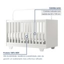 Ver imagem 5 de Quarto de Bebê Cômoda Berço e Guarda Roupa com Colchão Nina