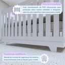 Ver imagem 6 de Quarto de Bebê Cômoda Berço e Guarda Roupa com Colchão Nina