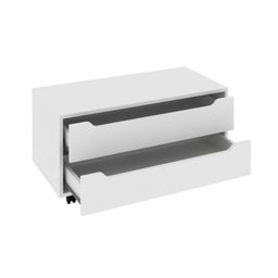 Armário para Banheiro com 2 Gavetas com Rodízio 80cm BN3643 Branco - 4 Armário para Banheiro com 2 Gavetas com Rodízio 80cm BN3643 Branco - 4