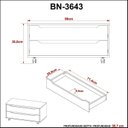 Ver imagem 6 de Armário para Banheiro com 2 Gavetas com Rodízio 80cm BN3643