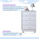 Ver imagem 4 de Quarto de Bebê Berço Mini Cama e Cômoda com Colchão Nina