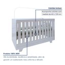 Ver imagem 6 de Quarto de Bebê Guarda Roupa 3 Portas e Berço Mini Cama 100% MDF com Colchão Nina 