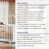 Quarto de Bebê Guarda Roupa 3 Portas e Berço Mini Cama 100% MDF com Colchão Nina  - 20