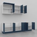 Ver imagem 5 de Cozinha Modulada 6 Peças Sem Tampo 3 Aéreos 3 Balcões CabeCasa MadeiraOriginals