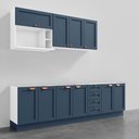 Ver imagem 3 de Cozinha Modulada 6 Peças Sem Tampo 3 Aéreos 3 Balcões CabeCasa MadeiraOriginals