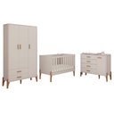 Ver imagem 2 de Conjunto Quarto Bebê Infantil Elegante Completo Íris 100%mdf