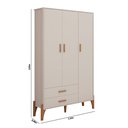 Ver imagem 4 de Conjunto Quarto Bebê Infantil Elegante Completo Íris 100%mdf