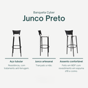 Ver imagem 3 de Kit 2 Cadeiras Alta 80cm para Balcão Ilha Bancada Área Gourmet Bar Piscina Banqueta Itagold